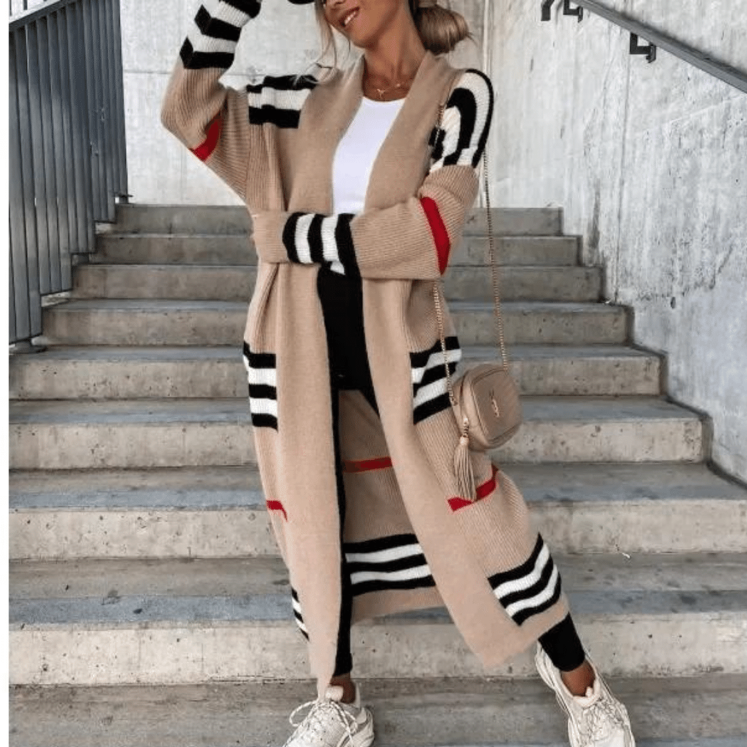 Joy® | Cardigan a righe fatto a mano