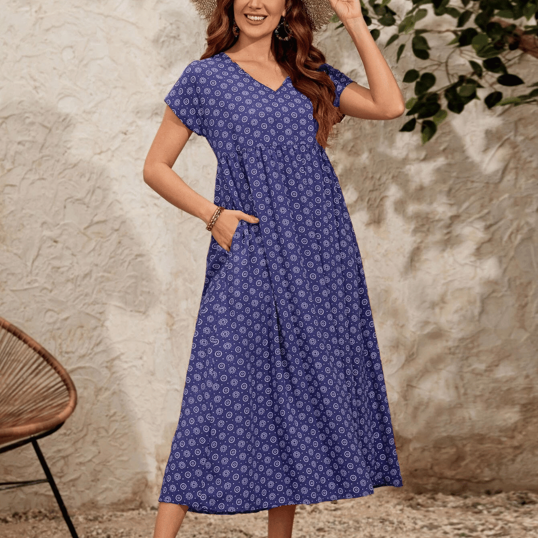 Mina® | Abito vintage con ricami elegante