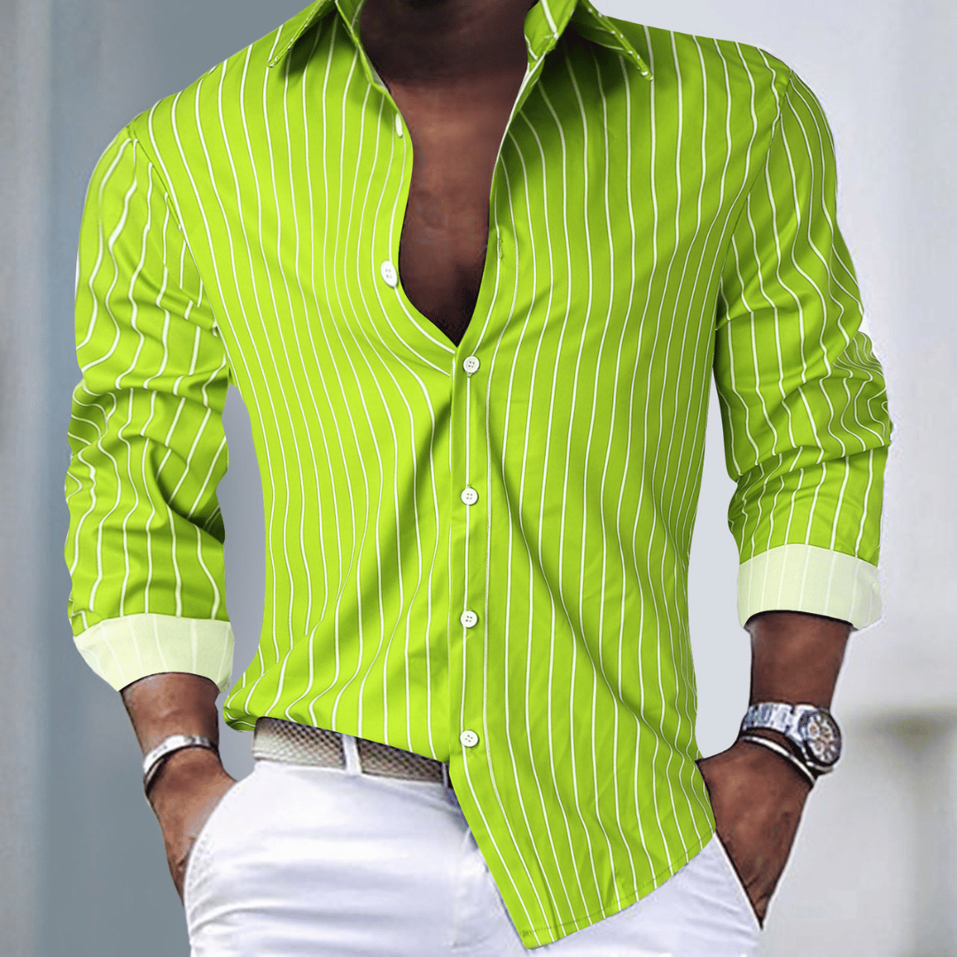 ROBERTO® | CAMICIA CLASSICA A RIGHE ESTIVA