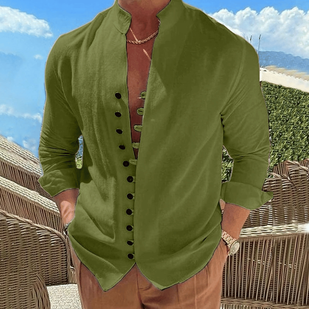 GIANNI® | CAMICIA DA UOMO VINTAGE IN COTONE