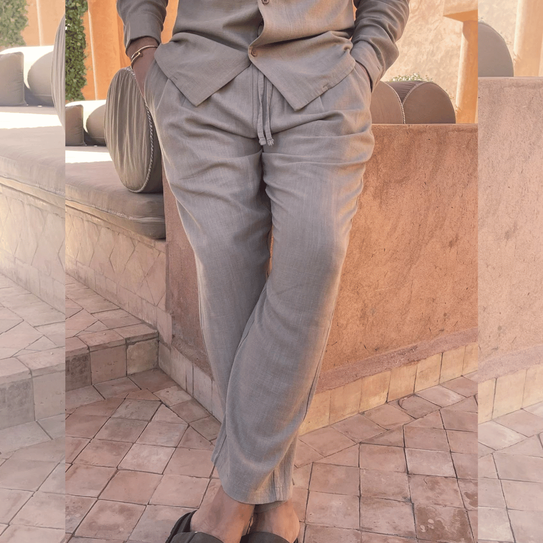 ARON® | SET CAMICIA E PANTALONE FRESCO E COMODO