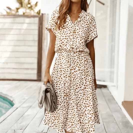 Maya® | Abito Midi con stampa a pois elegante