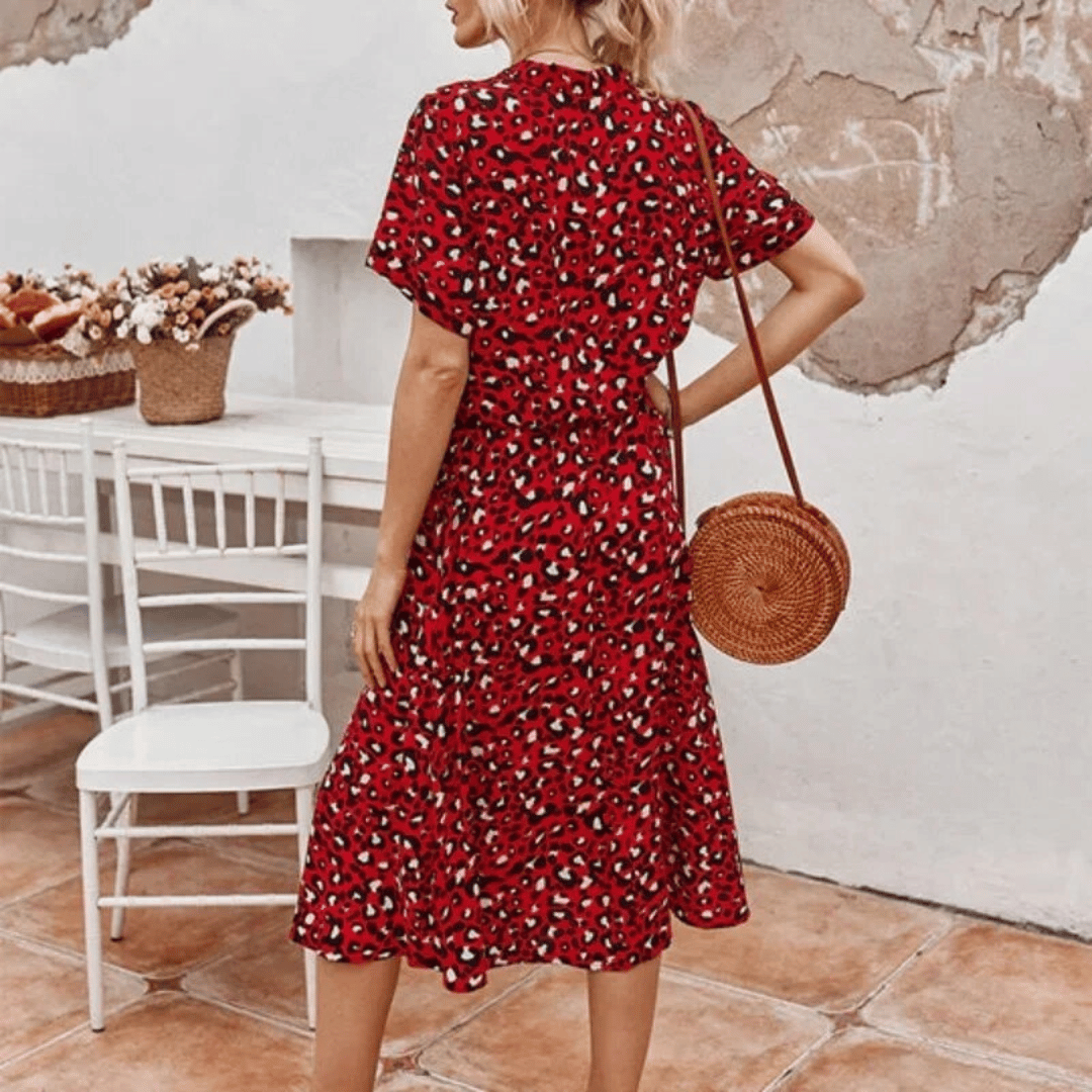 Maya® | Abito Midi con stampa a pois elegante