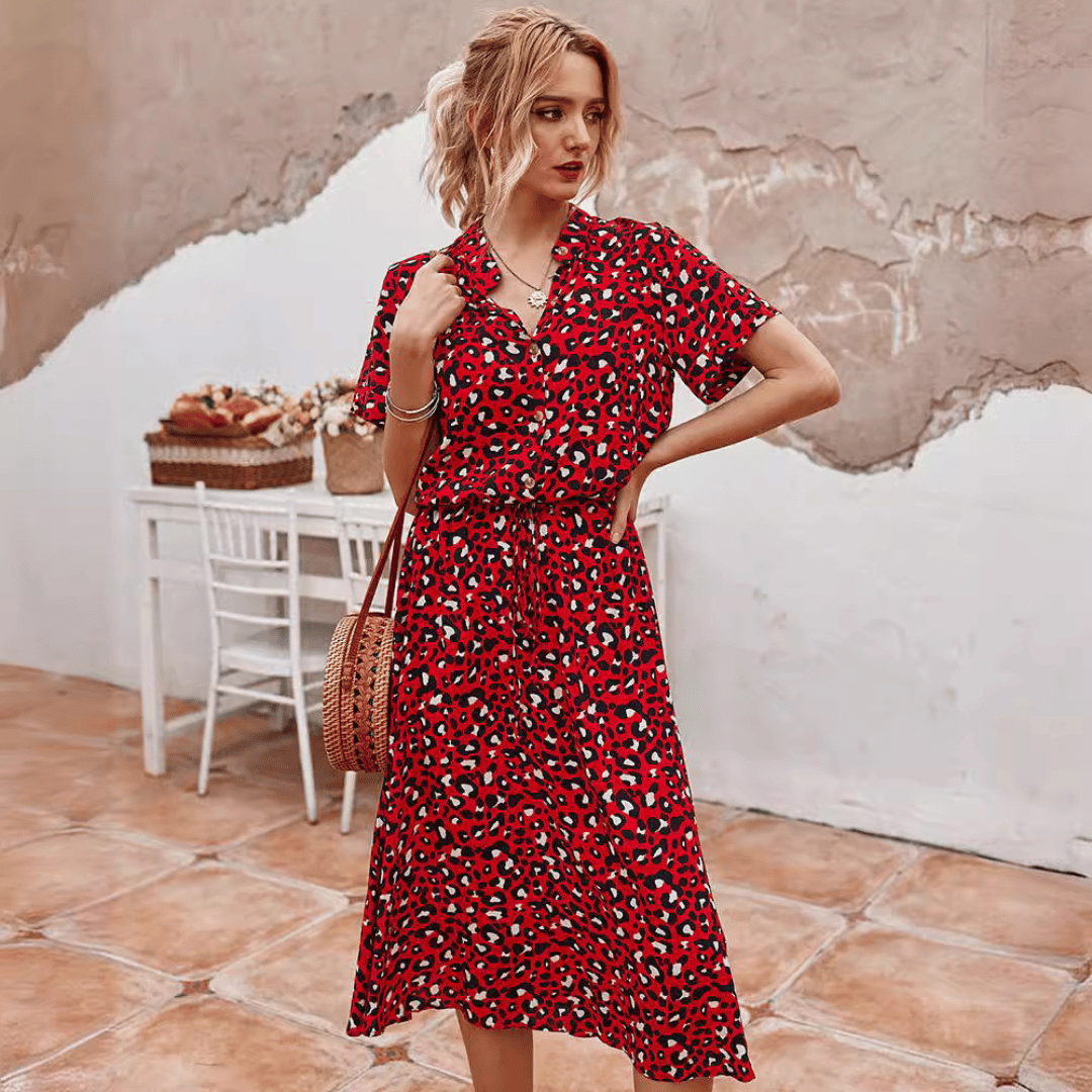 Maya® | Abito Midi con stampa a pois elegante