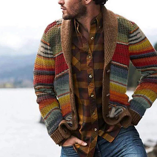 Elia® | Cardigan multicolore fatto a mano